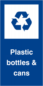 Plastic Bottles and Cans Recycling Labels