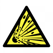 Explosive Hazard Symbol Labels