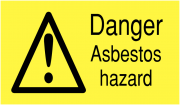 Danger Asbestos Hazard Labels