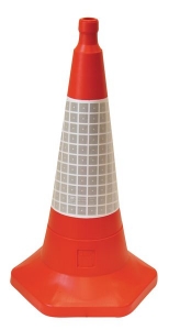 Sand Weighted Red One Piece Traffic Cone