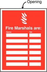 Fire Marshals Are Telephone Update Sign