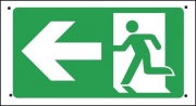 Exit Arrow Left Vandal Resistant Signs