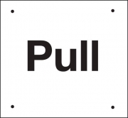 Pull Vandal Resistant Door Signs