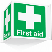 First Aid Projecting 3D Signs