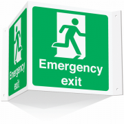 Emergency Exit Projecting 3D Signs