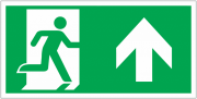 Exit Symbol Arrow Up Polycarbonate Sign