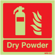 Dry Powder Fire Extinguisher Nite-Glo Signs