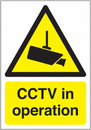 CCTV in Operation Signs