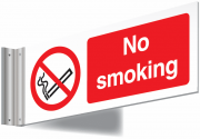 No Smoking Double Sided Corridor Signs