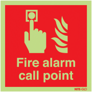 Fire Alarm Call Point Photoluminescent Signs