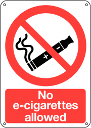 No E-Cigarettes Allowed Signs