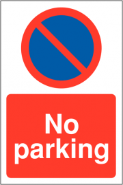 No Parking With Symbol Car Parking Signs