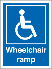 Wheelchair Ramp Accessible Signs