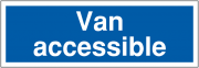Van Accessible Information Signs