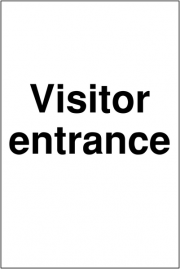 Visitor Entrance Signs