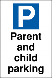 Parent And Child Parking Signs