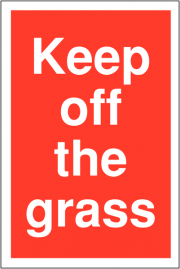 Keep Off The Grass Signs