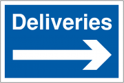 Deliveries Arrow Right Navigation Sign