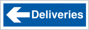 Deliveries With Left Arrow Signs