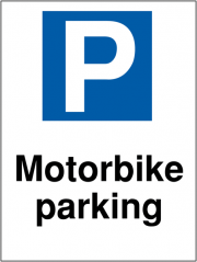 Motorbike Parking Signs
