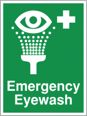 Emergency Eyewash Construction Site Signs