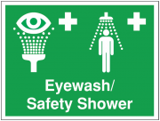 Eyewash And Emergency Shower Signs