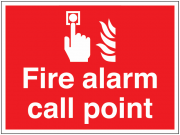 Fire Alarm Call Point Fluted Polypropylene Signs