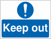 Keep Out Fluted Polypropylene Signs