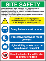 Unauthorised Entry Building And Construction Site Signs