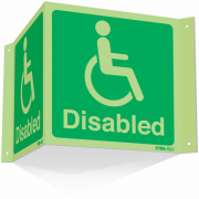 Xtra Glo Disabled Access Projecting 3D Sign