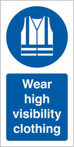Wear High Visibility Clothing Labels