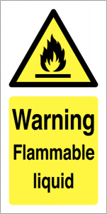 Warning Flammable Liquid Rolls Of Labels