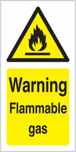 Warning Flammable Gas Labels