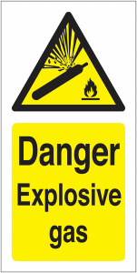 Danger Explosive Gas Labels