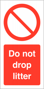 Do Not Drop Litter Labels