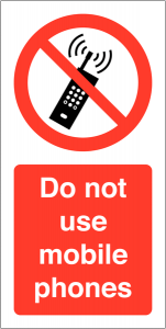 Do Not Use Mobile Phones Labels