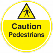 Caution Pedestrians Anti Slip Floor Signs