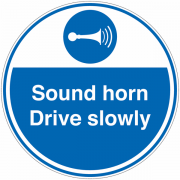 Sound Horn Drive Slowly Anti-Slip Floor Signs