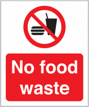 No Food Waste Signs