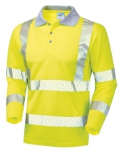 High Visibility Coolviz Yellow Polo Shirts