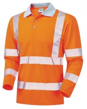 High Visibility Coolviz Orange Polo Shirts