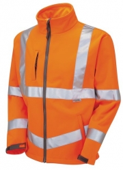High Visibility Two Tone Orange Softshell Jackets