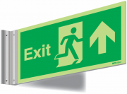Nite-Glo Exit Arrow Up Corridor Sign