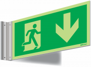 Nite-Glo Arrow Down Corridor Symbol Signs