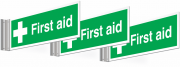 First Aid Corridor Signs Pack Of 3