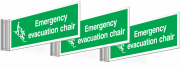 Evacuation Chair Pack Of 3 Corridor Signs
