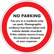 You Are Parked In A Residents Only Car Park Stickers