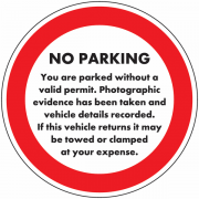 You Are Parked Without A Valid Permit Stickers