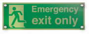 Nite-Glo Emergency Exit Only Acrylic Signs