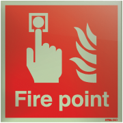 Xtra-Glo Acrylic Fire Alarm Point Signs